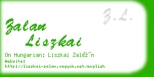 zalan liszkai business card